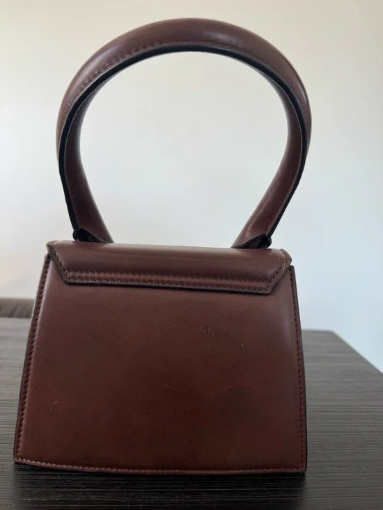 Jacquemus Chocolate Brown Le Chiquito Moyen Top-Handle Bag - Picture 2 of 3